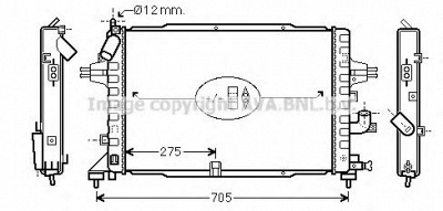 AVA QUALITY COOLING ol2364 -  Радиатор, охлаждение двигателя
